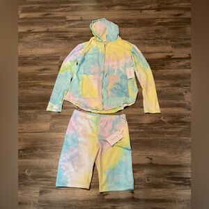 Rose Velvet Tye dye Set NWT Size Medium